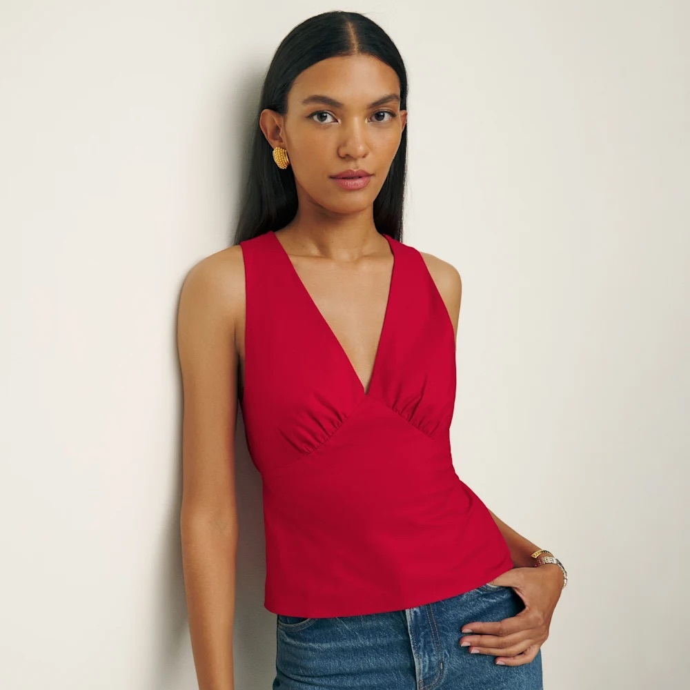 Reformation Meg Top (red)